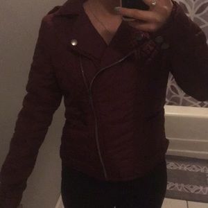 Burgundy jacket